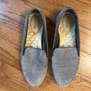 Birdies Gray Suede Women's Loafers